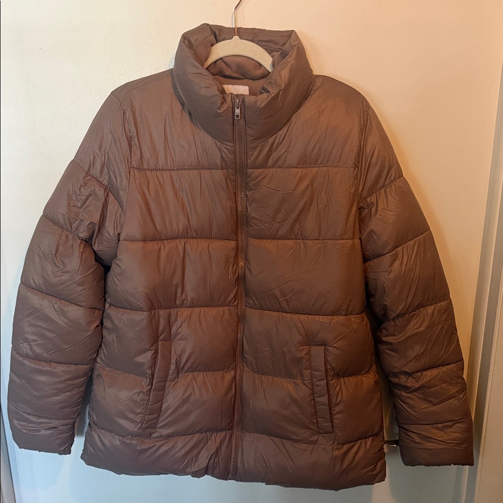 Old Navy Women's Chocolate Puffer Jacket
